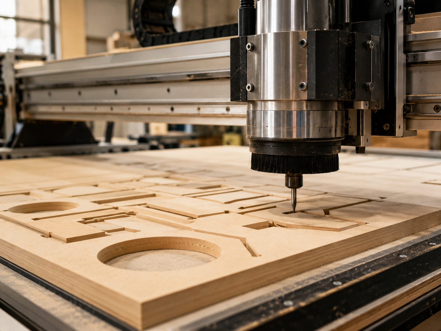 CNC router cutting